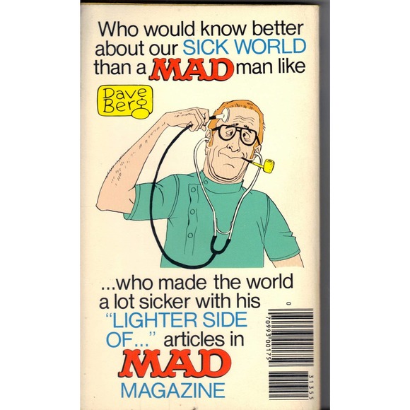 Mad Paperback Book - Mads Dave Berg Looks At Our Sick World - Picture 2 of 2